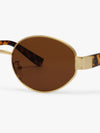 Muse Oval Metal Sunglasses