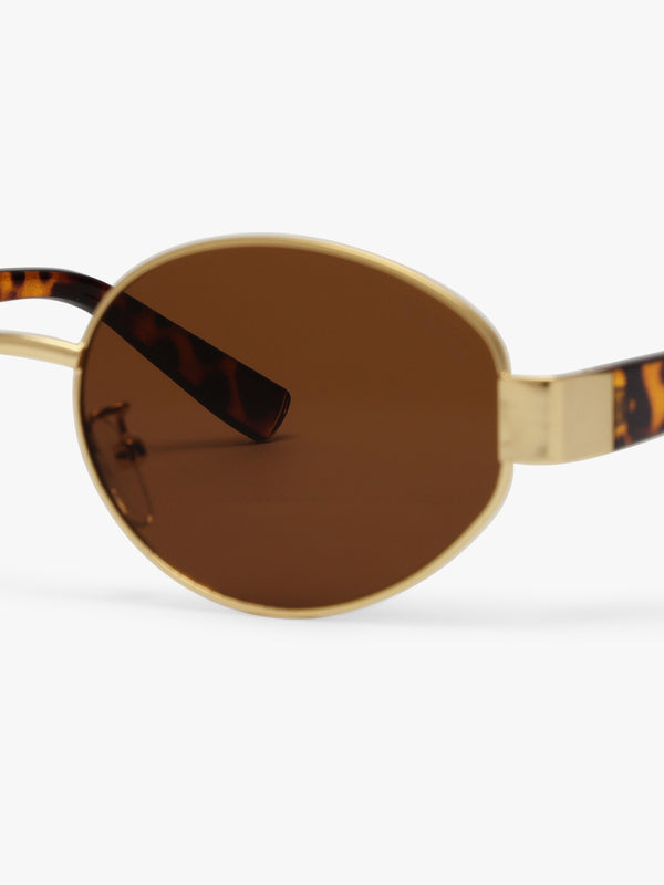 Muse Oval Metal Sunglasses