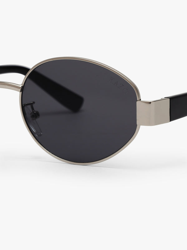 Muse Oval Metal Sunglasses