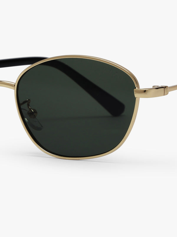 Round Haze Metal Sunglasses