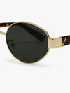Muse Oval Metal Sunglasses