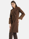 Overcoat With Fur Sleeves