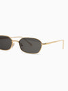 Geometric Metal Frame Sunglasses