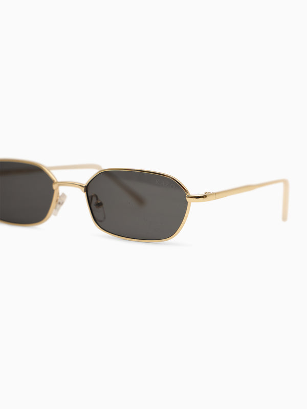 Geometric Metal Frame Sunglasses