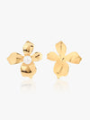 Pearl Blossom Stud Earrings