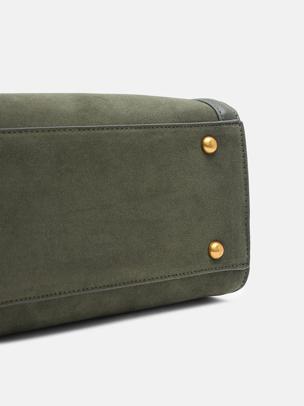 Kazo Aurelian Suede Top Handle Bag