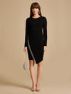 Winter Dress With Rhinestone Fringe