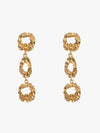 Textured Mettalic Trio Earrings