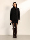 Sepia Jacket With Removable Scarf
