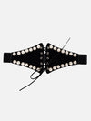 Pearl Detail Broad Corset Belt