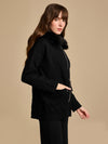 Fur Collar Zippered Overcoat