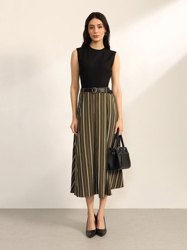 Heirloom Midi Dress With Belt
