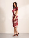 Marsala Midi Dress