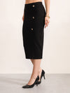Stretch Limo Midi Skirt