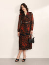 Winter Garden Maxi Dress With Belt