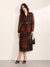Winter Garden Maxi Dress With Belt