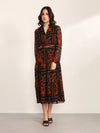 Winter Garden Maxi Dress With Belt