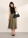 Network Midi Dress With Belt