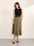 Network Midi Dress With Belt