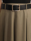 Network Midi Dress With Belt
