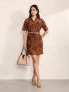 Cupola Mini Dress With Belt