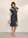 Indigo Midi Dress