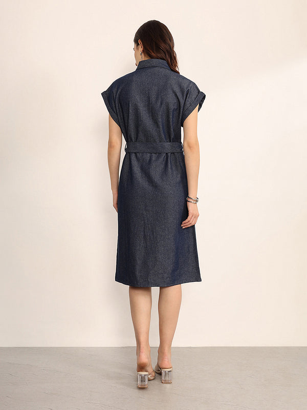Indigo Midi Dress