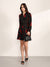 Brushstroke Mini Dress With Belt