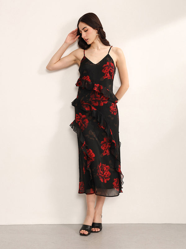 Brushstoke Maxi Dress