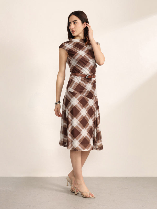 Manor Midi Dress With Belt