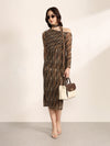 Retro 2 Midi Dress With Stole