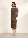 Retro 2 Midi Dress With Stole