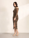 Retro 2 Midi Dress With Stole