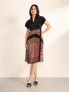 Palette Midi Dress With Belt