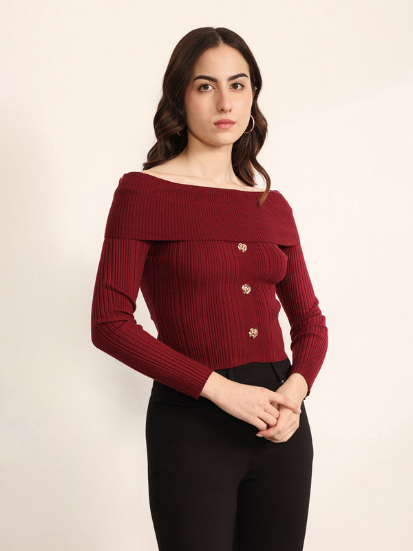 Merlot Winter Top
