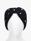 Knitted Headband With Beads Detailing