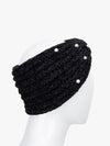 Knitted Headband With Beads Detailing