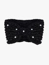 Knitted Headband With Beads Detailing