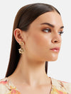 Metallic Floral Cascade Earrings