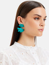 Abstract Green Statement Earrings