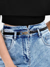 Thin Lock Buckle Belt