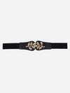 Leaf Buckle Elasticated Belt