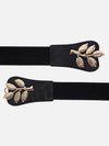 Leaf Buckle Elasticated Belt