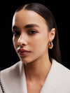 Elegant Drop-Shaped Hoop Earrings