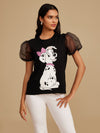 ©Disney Dalmations Organza Sleeves Top