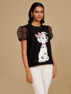 ©Disney Dalmations Organza Sleeves Top