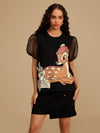 ©Disney Bambi Organza Sleeves Top