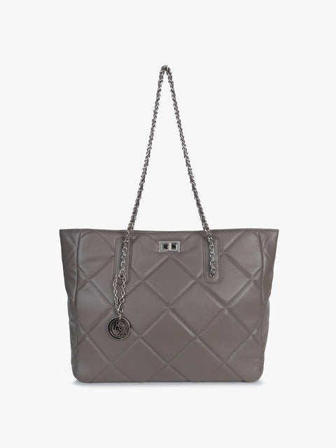 Contemporary Quilted Tote Bag