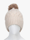 Knitted Beanie With Pom Pom