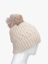 Knitted Beanie With Pom Pom